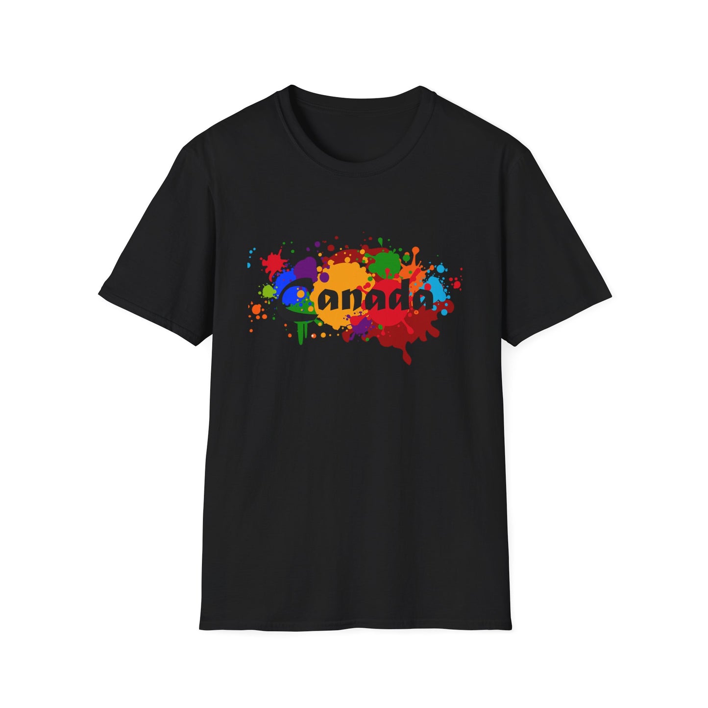 Canada Art Softstyle Unisex T-Shirt - Casual Travel Tee for City Lovers