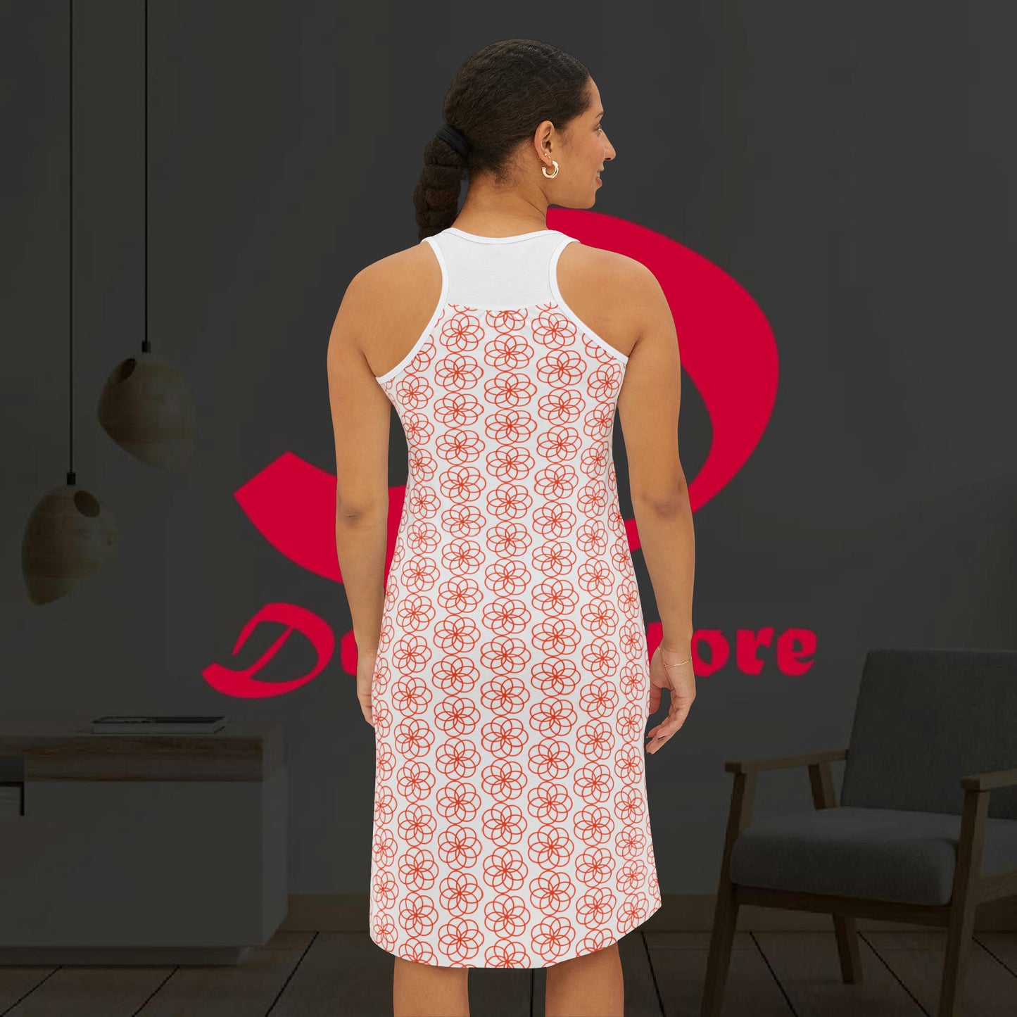 Robe confort a fleurs.