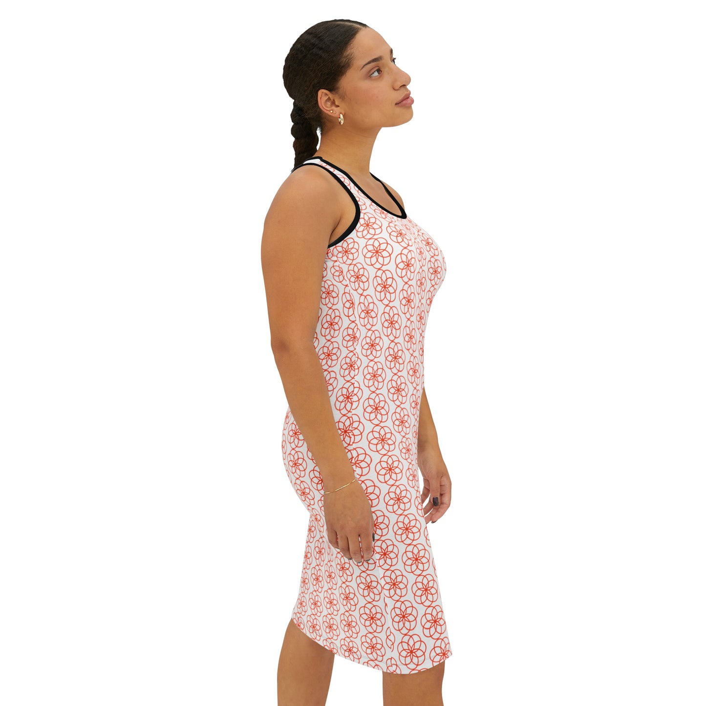 Robe confort a fleurs.