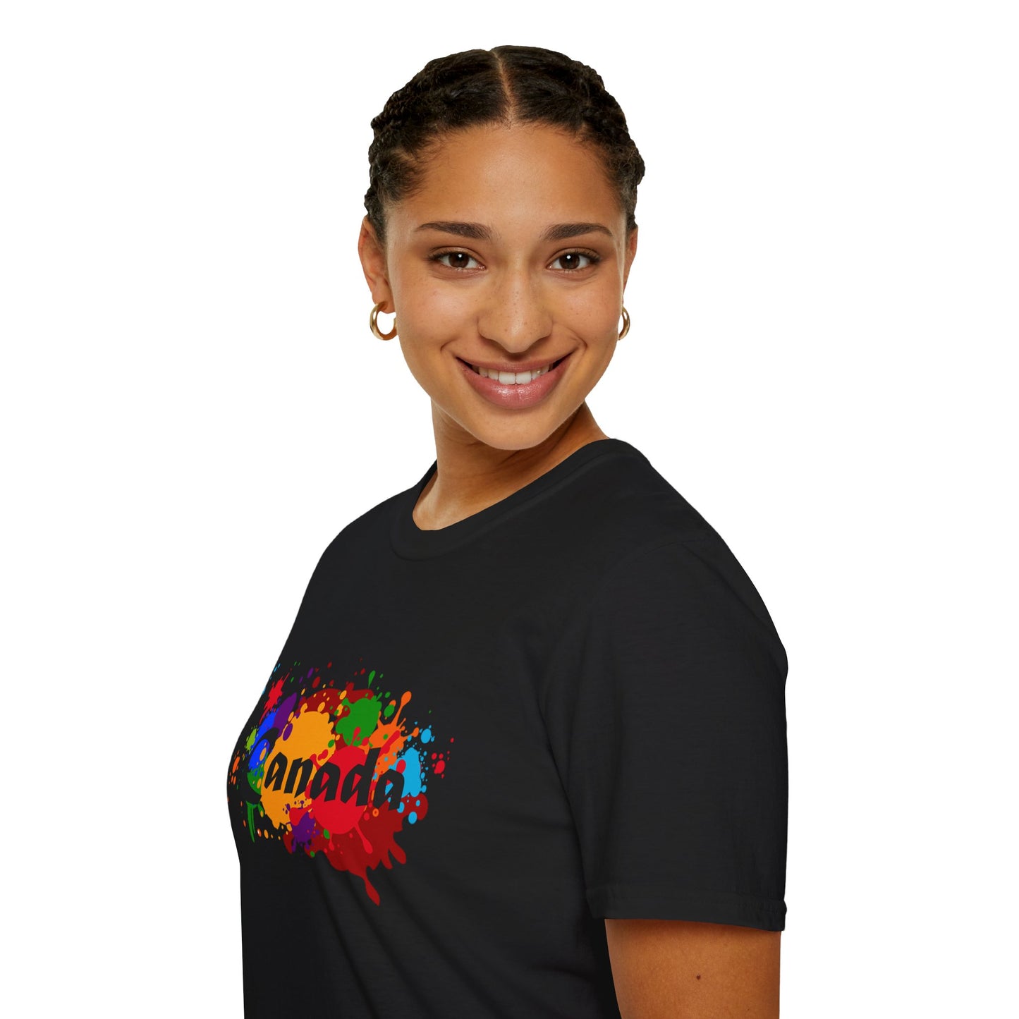 Canada Art Softstyle Unisex T-Shirt - Casual Travel Tee for City Lovers