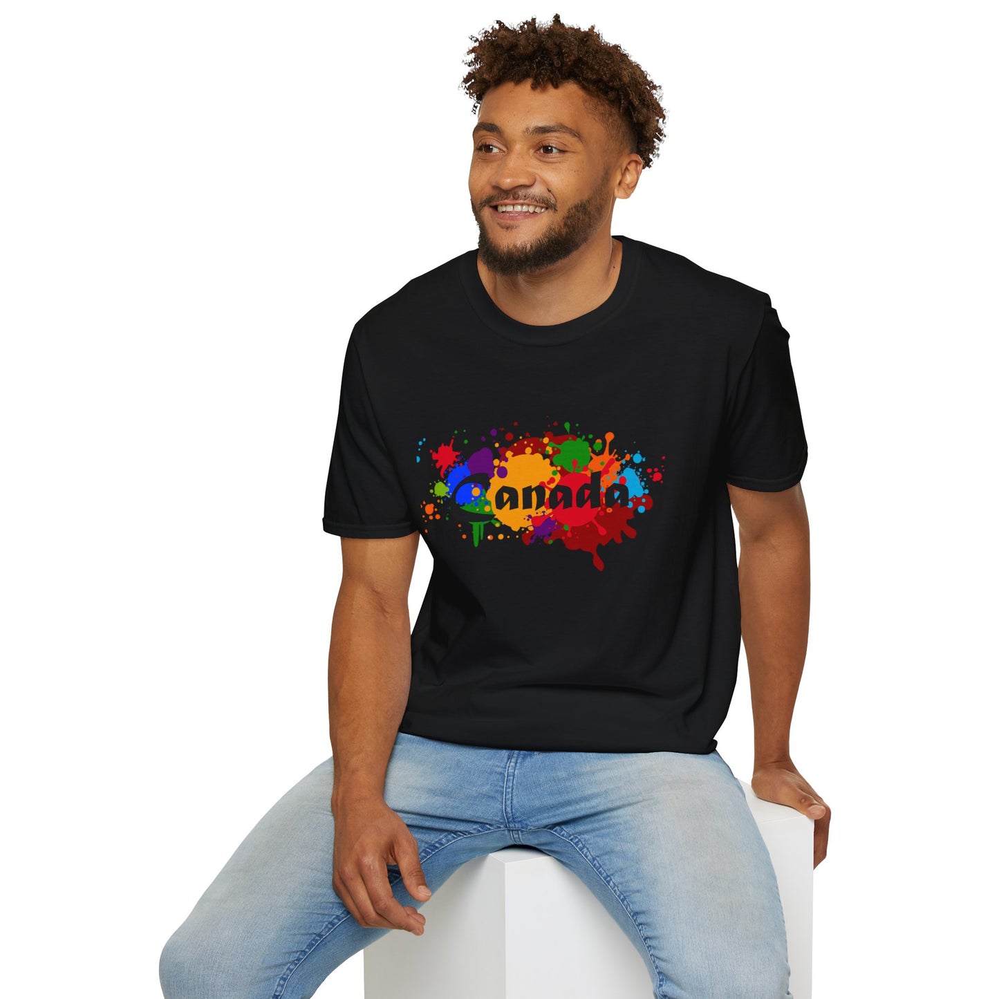 Canada Art Softstyle Unisex T-Shirt - Casual Travel Tee for City Lovers