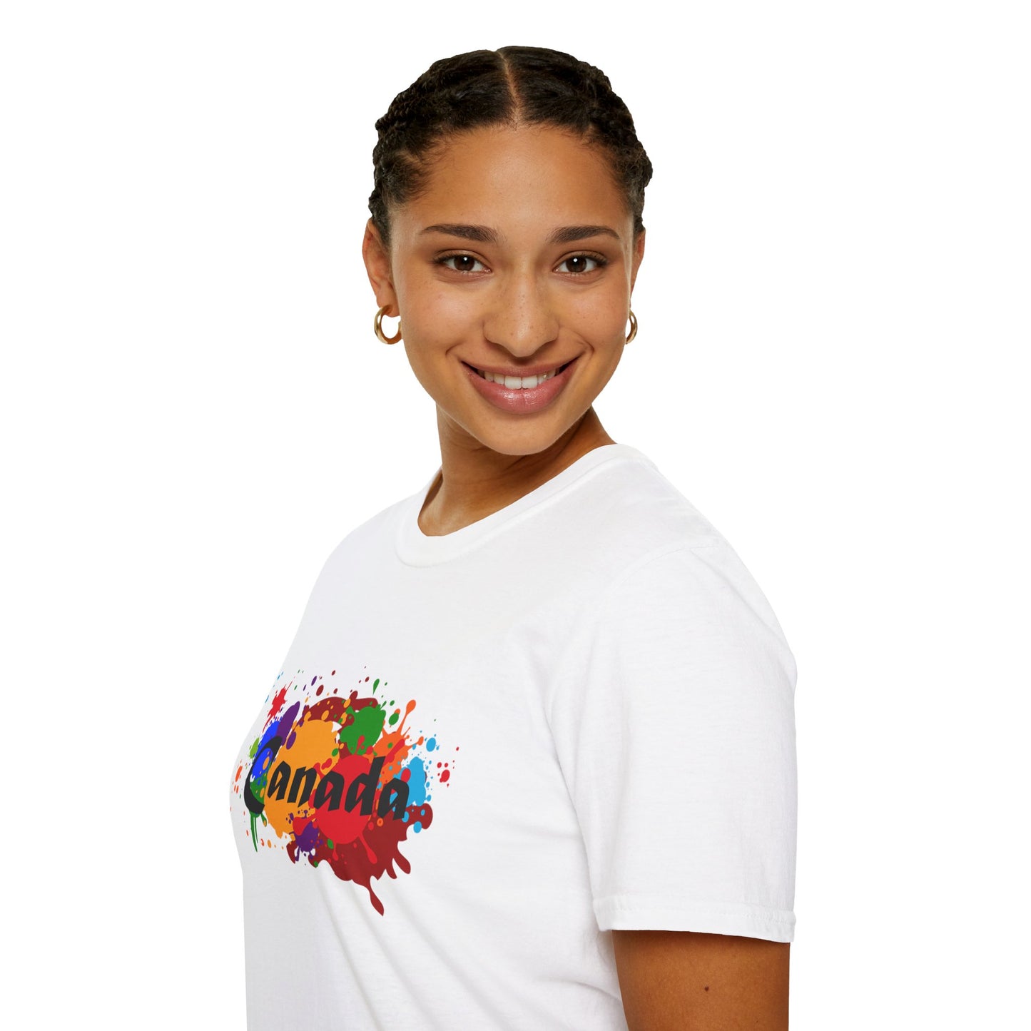 Canada Art Softstyle Unisex T-Shirt - Casual Travel Tee for City Lovers