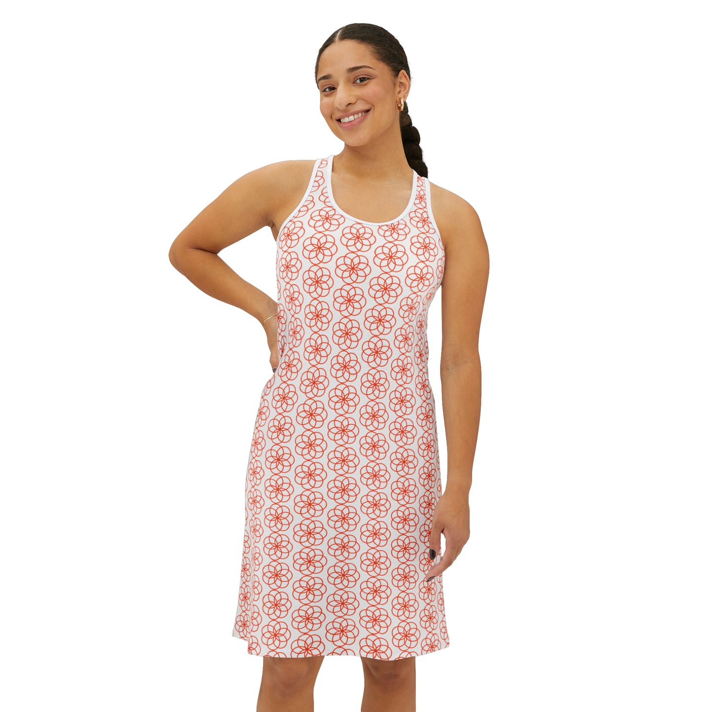 Robe confort a fleurs.