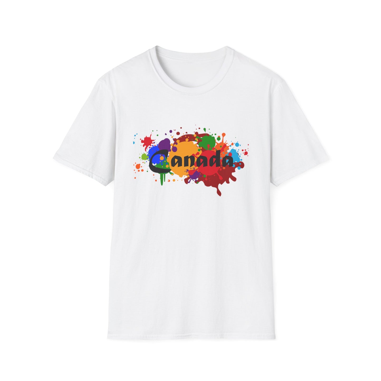 Canada Art Softstyle Unisex T-Shirt - Casual Travel Tee for City Lovers