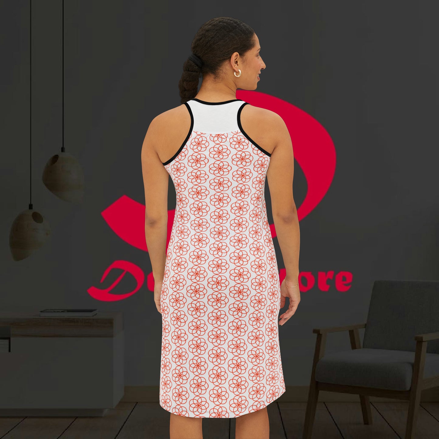 Robe confort a fleurs.