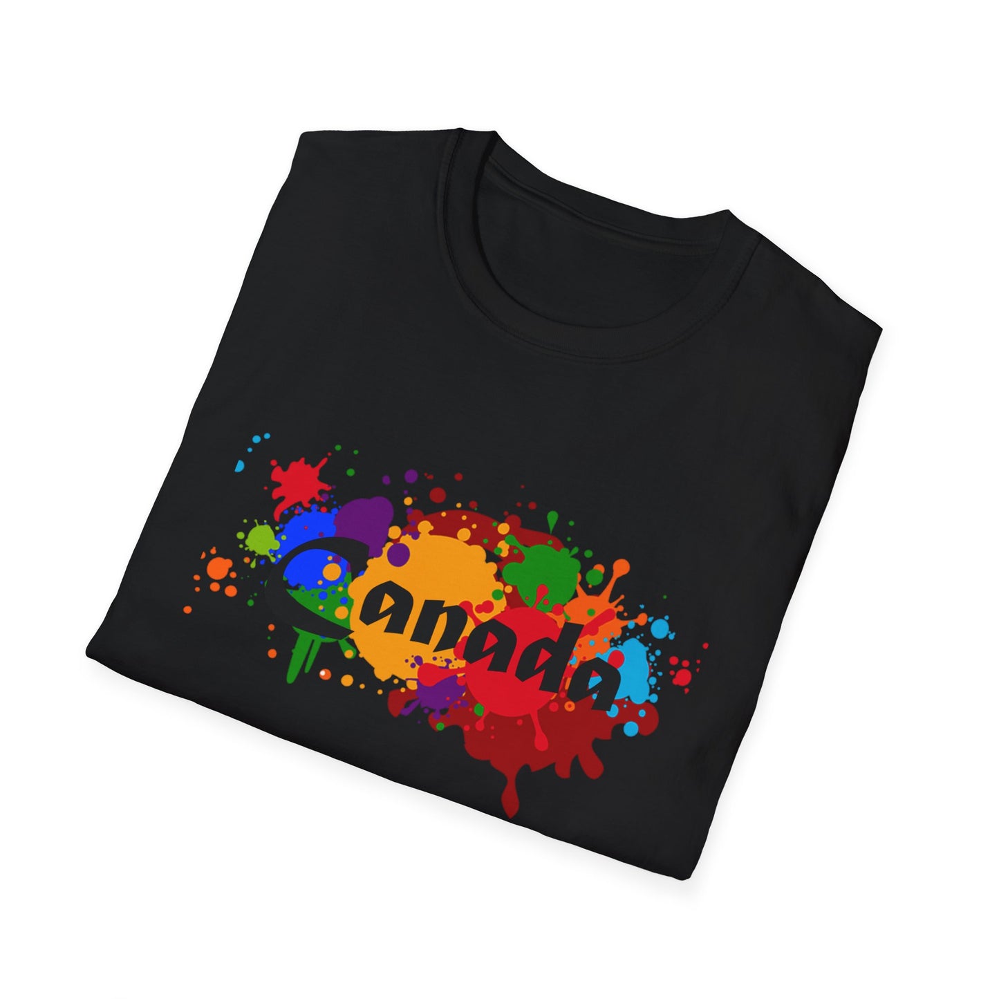 Canada Art Softstyle Unisex T-Shirt - Casual Travel Tee for City Lovers