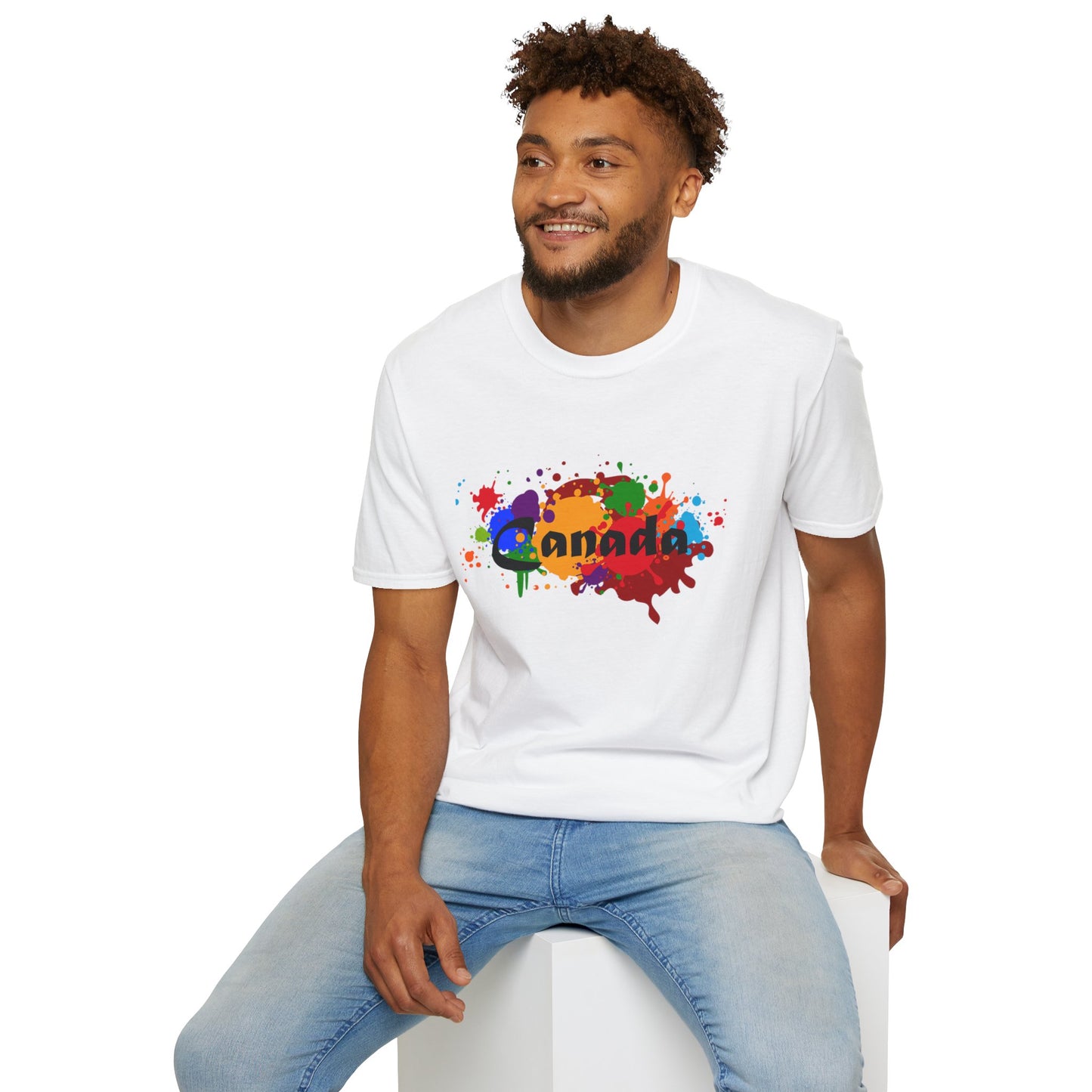 Canada Art Softstyle Unisex T-Shirt - Casual Travel Tee for City Lovers