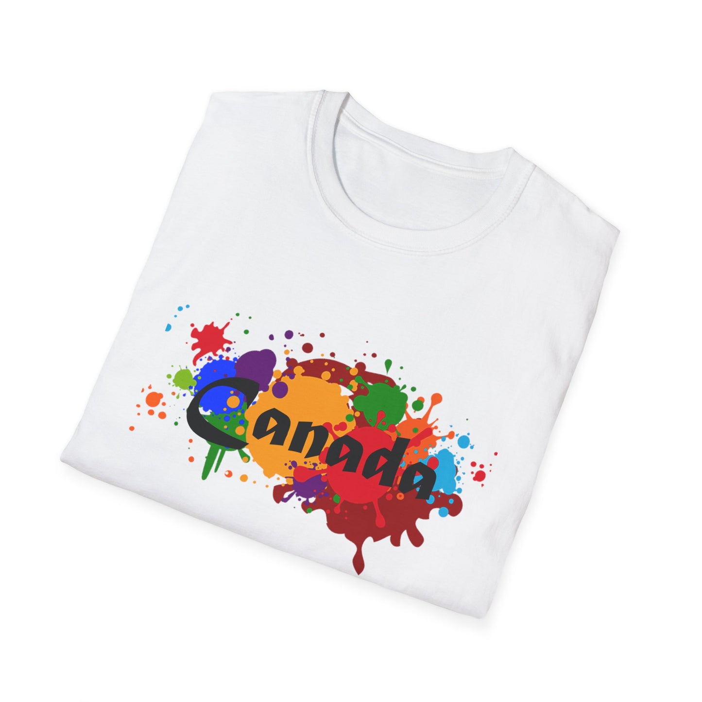 Canada Art Softstyle Unisex T-Shirt - Casual Travel Tee for City Lovers