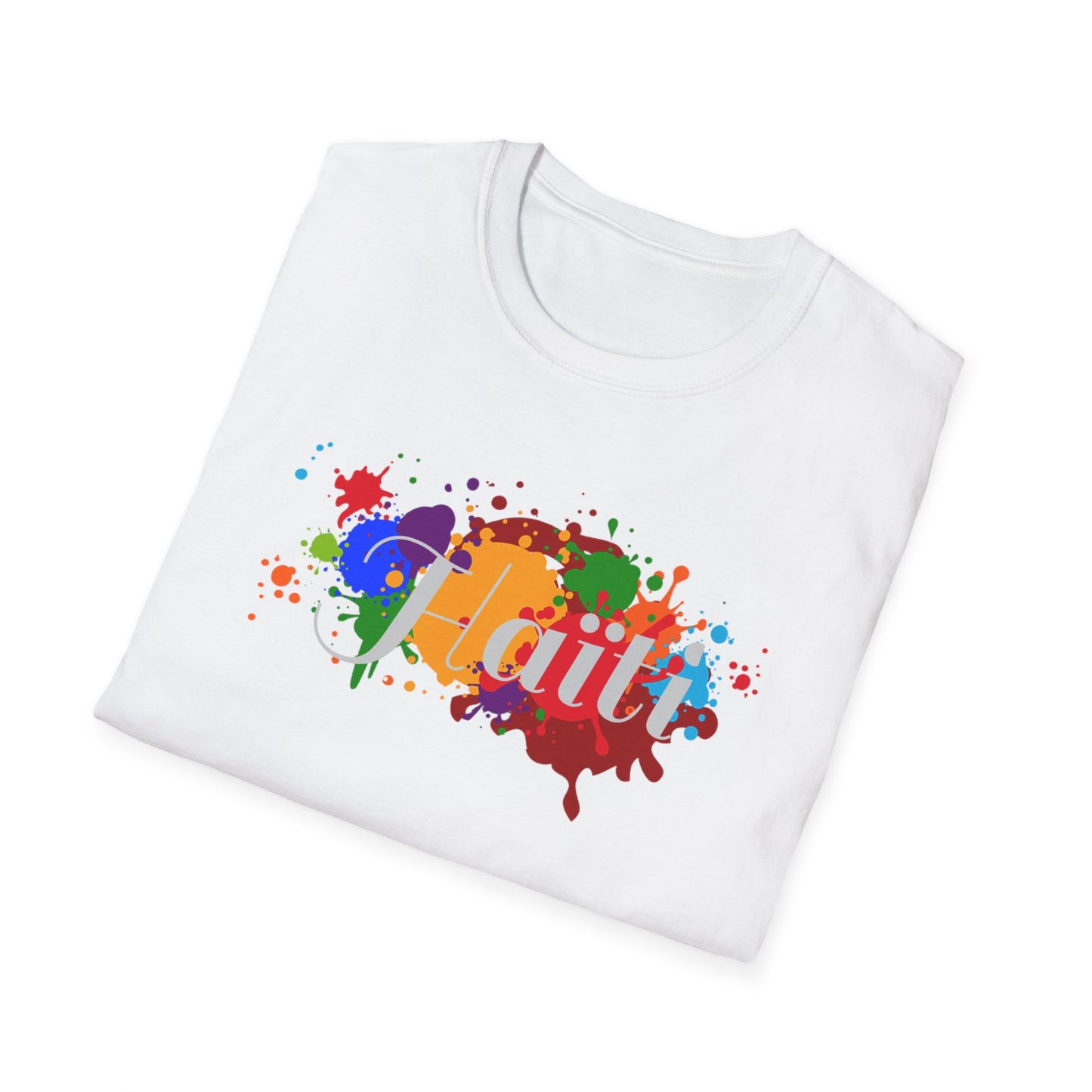 Haiti Art Softstyle Unisex T-Shirt - Casual Travel Tee for City Lovers
