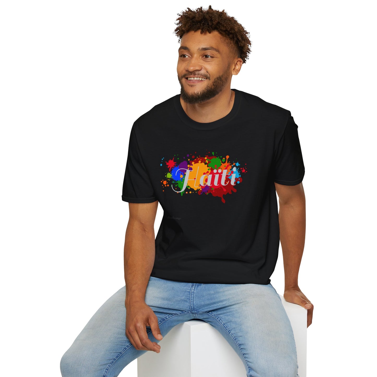 Haiti Art Softstyle Unisex T-Shirt - Casual Travel Tee for City Lovers