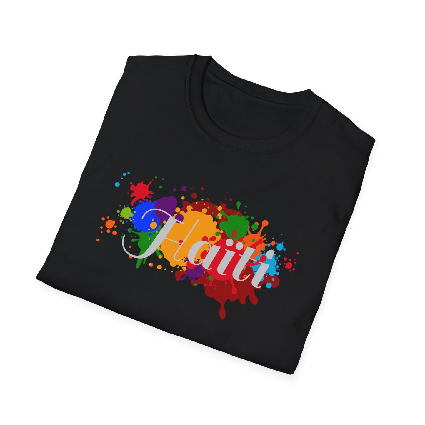 Haiti Art Softstyle Unisex T-Shirt - Casual Travel Tee for City Lovers