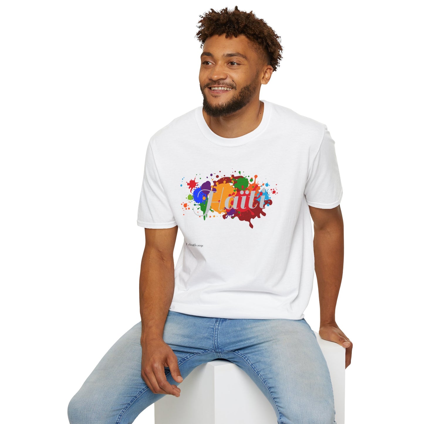 Haiti Art Softstyle Unisex T-Shirt - Casual Travel Tee for City Lovers