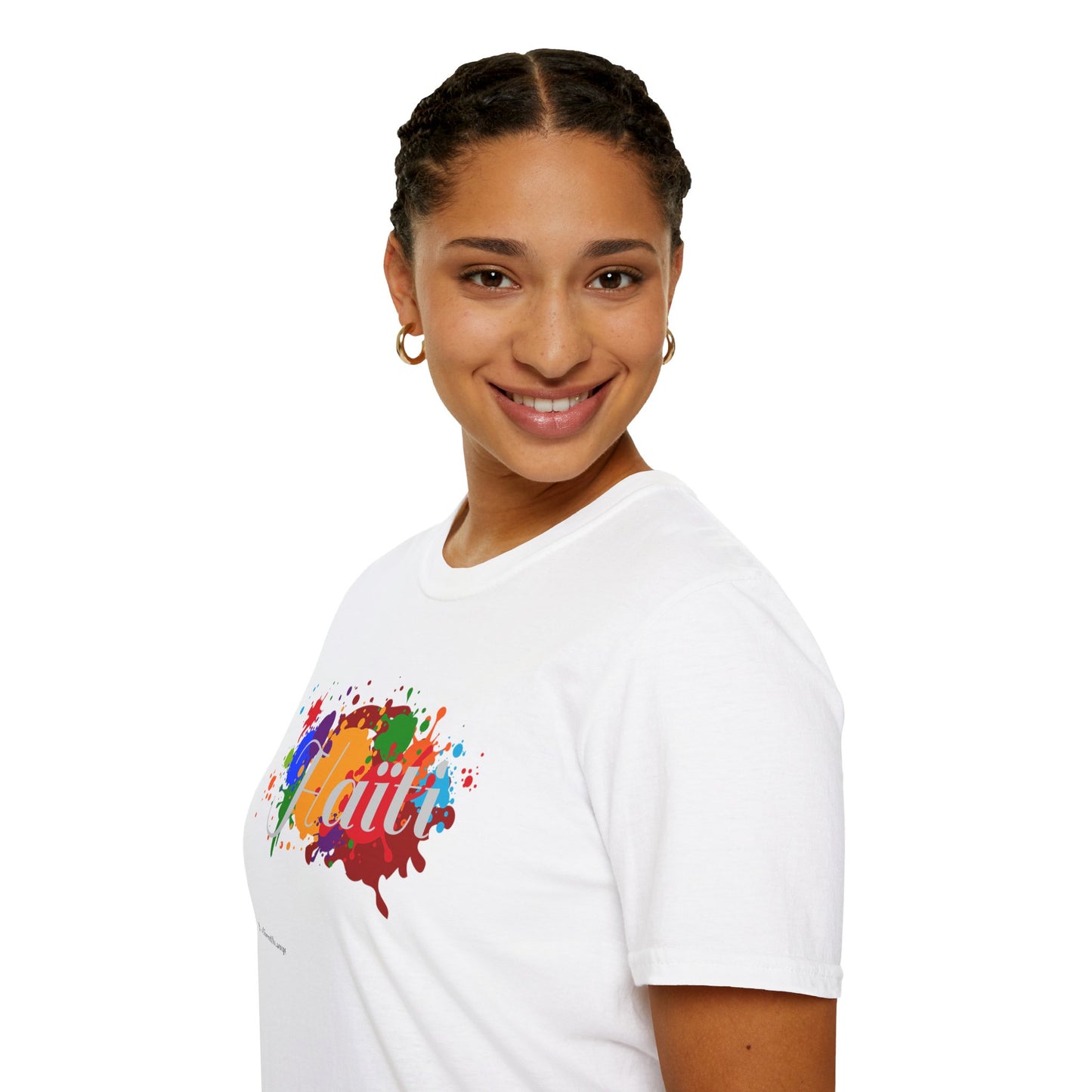 Haiti Art Softstyle Unisex T-Shirt - Casual Travel Tee for City Lovers